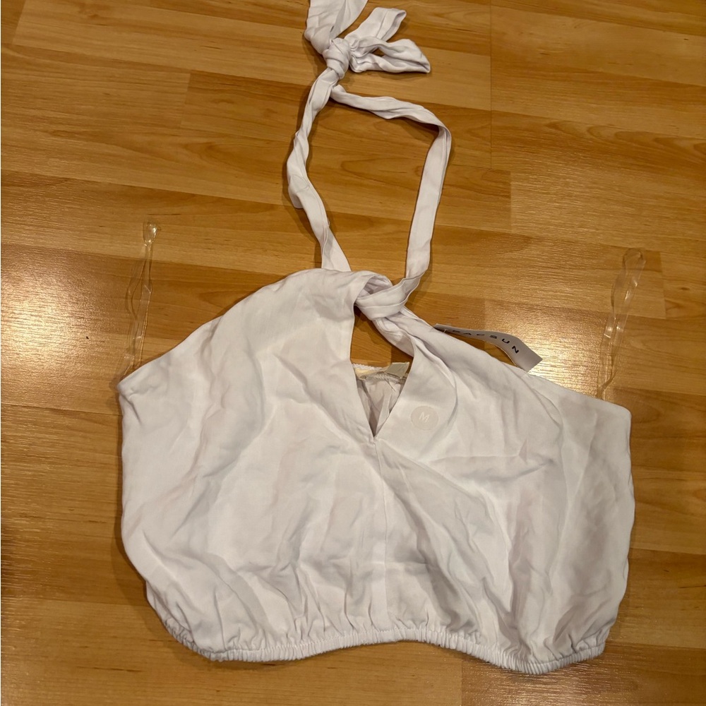 White Halter Top from Pac Sun‎